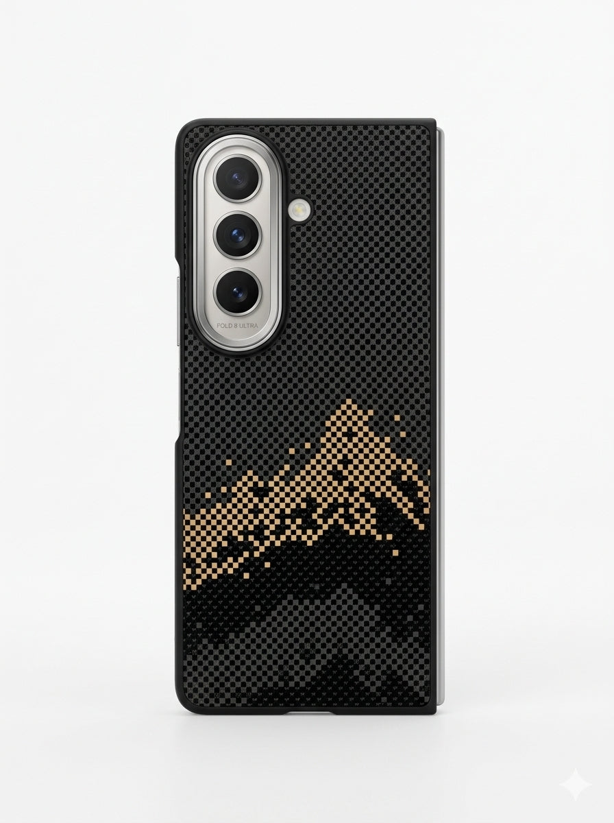 Kevlar Texture Black Case For Fold 7 & Fold 8 Ultra