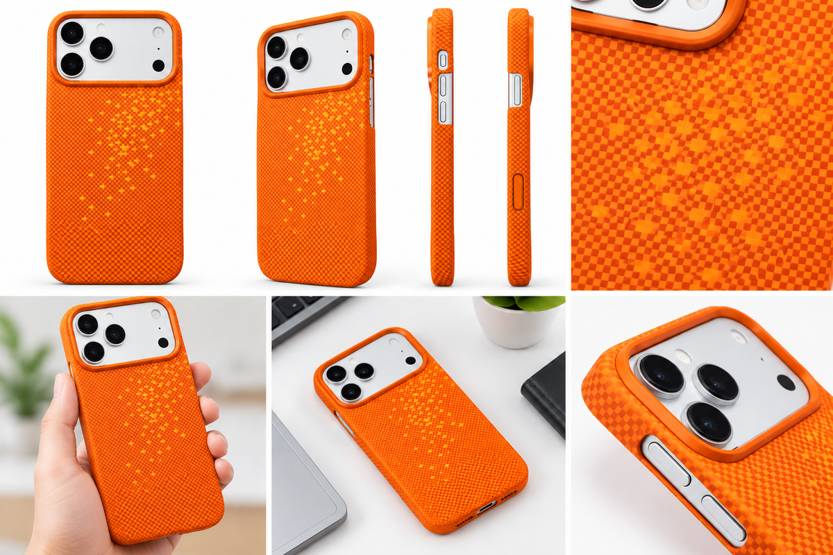 Aramid Fiber Texture Magnetic Magsafe Slim For iphone